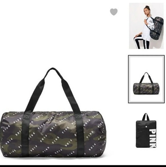 NWOT VS PINK camo duffle bag - Picture 1 of 2